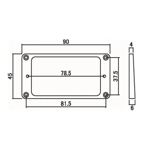 Hosco MR-1RB Рамка звукоснимателя.