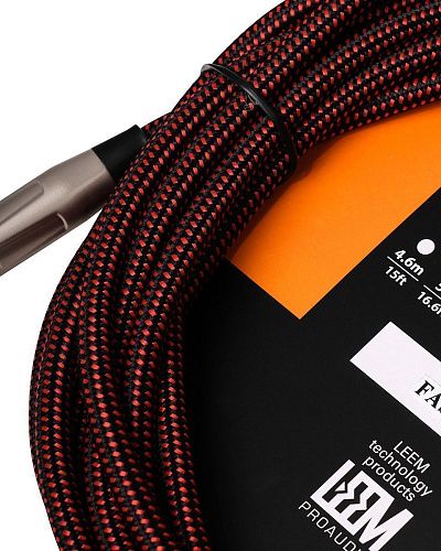 Leem FAS-5(BK/RD) Кабель инструментальный, черный/красный.