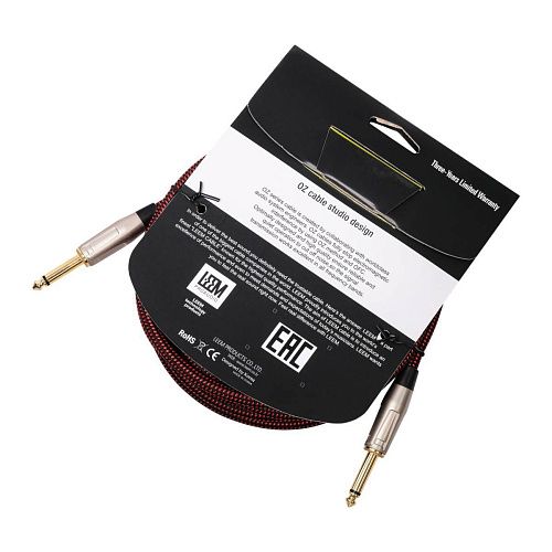 Leem FAS-3(BK/RD) Кабель инструментальный, черный/красный.