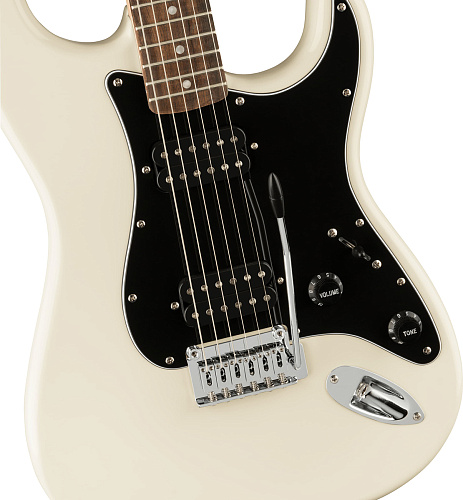 Fender Squier Affinity Stratocaster HH LRL Olympic White Электрогитара.