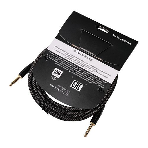 Leem FRS-5(GR/BK) Кабель инструментальный, черный/серый.